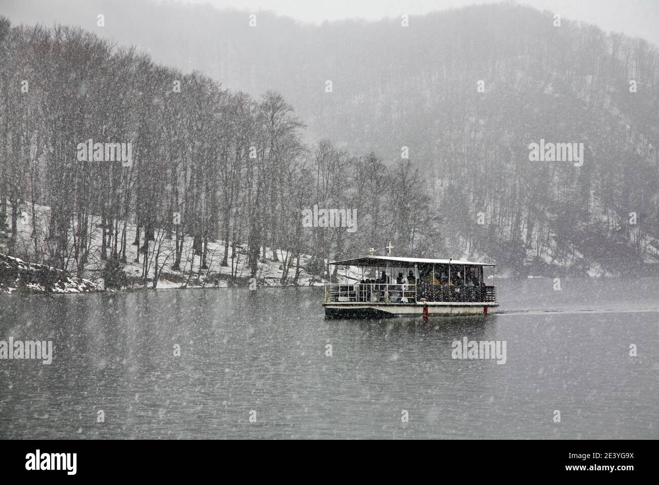 Le parc national des Lacs de Plitvice - Plitvicka jezera. La Croatie Banque D'Images