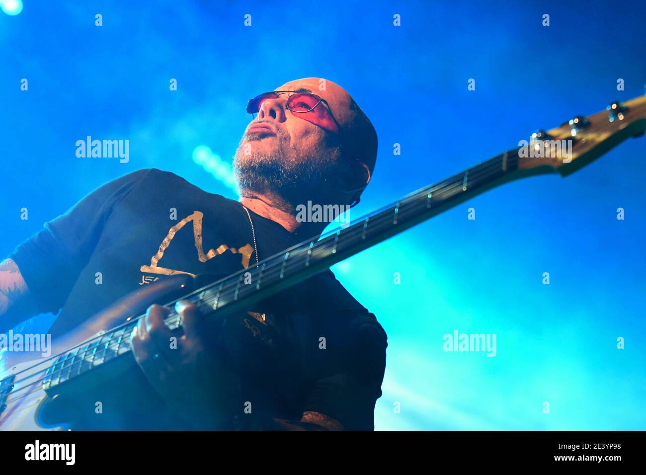 Saint-Florent (Corse). 2019/08/04: Pascal Obispo en concert au Festival Porto Latino Banque D'Images
