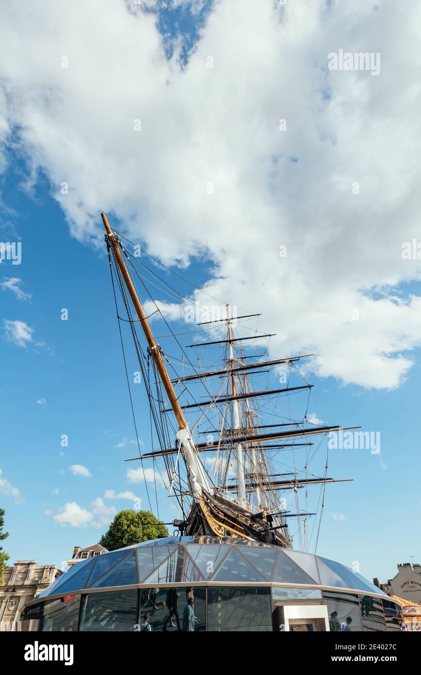 The Cutty Sark Museum Ship, Greenwich, Londres, Angleterre, Royaume-Uni Banque D'Images