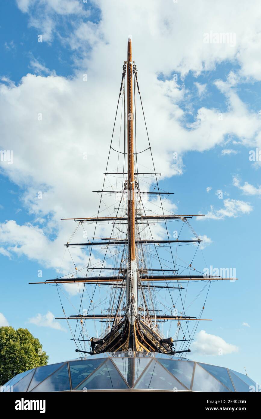 The Cutty Sark Museum Ship, Greenwich, Londres, Angleterre, Royaume-Uni Banque D'Images