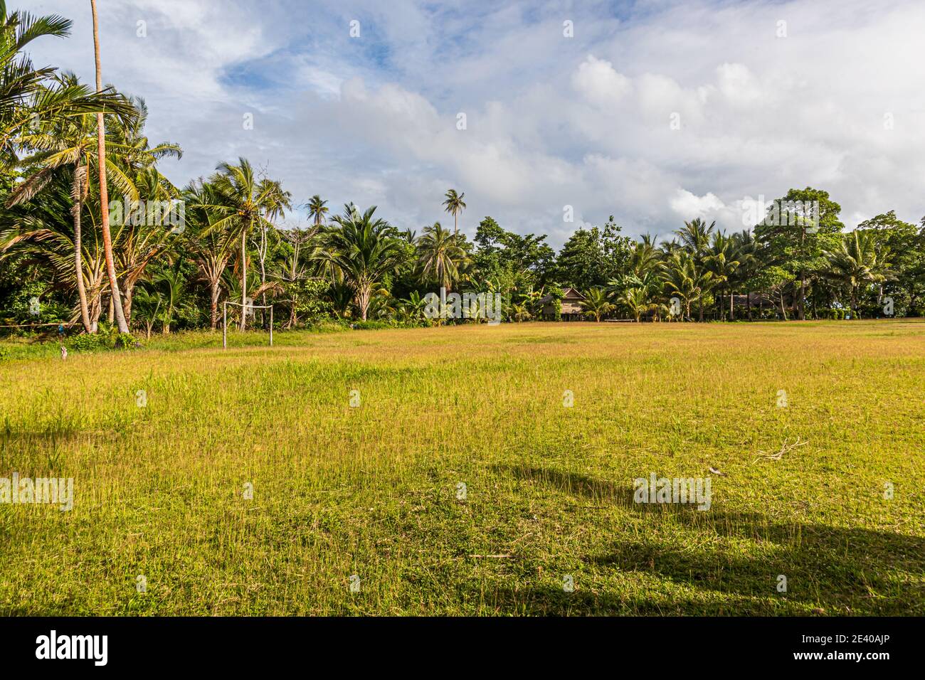 Village impressions sur les îles Deboyne, Papouasie-Nouvelle-Guinée Banque D'Images