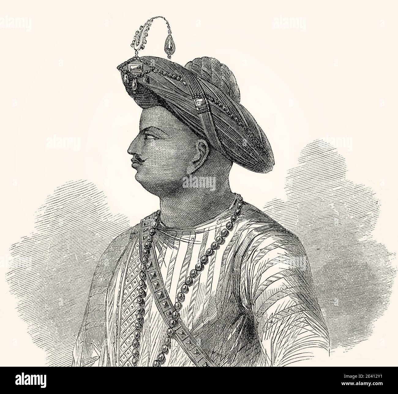 Tipu Sultan, Tigre de Mysore, 1750 – 1799, souverain du Royaume de Mysore Banque D'Images