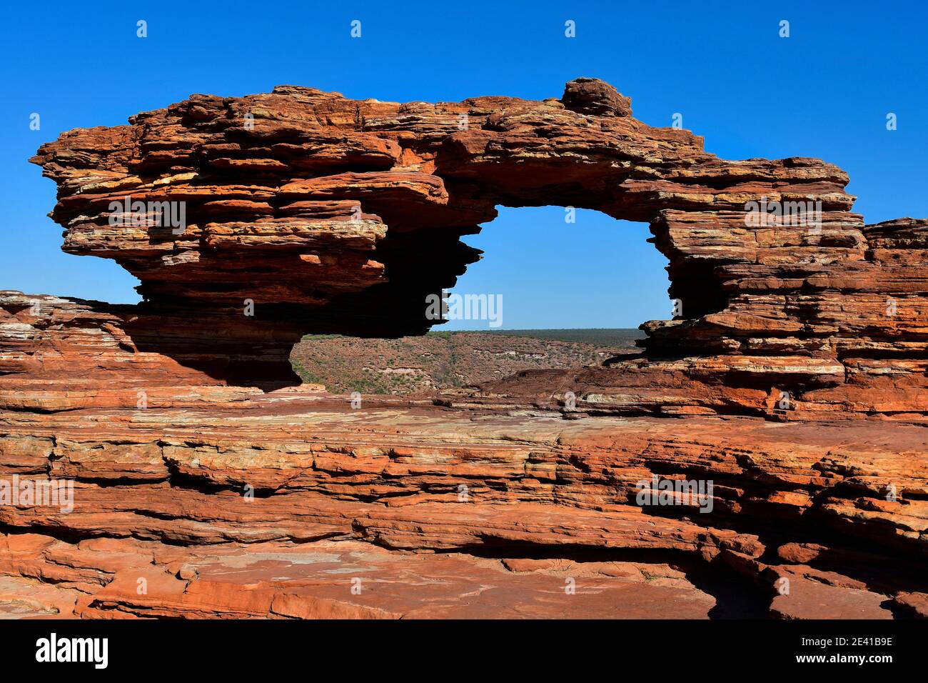 L'Australie, le Parc National de Kalbarri, nature's window Banque D'Images