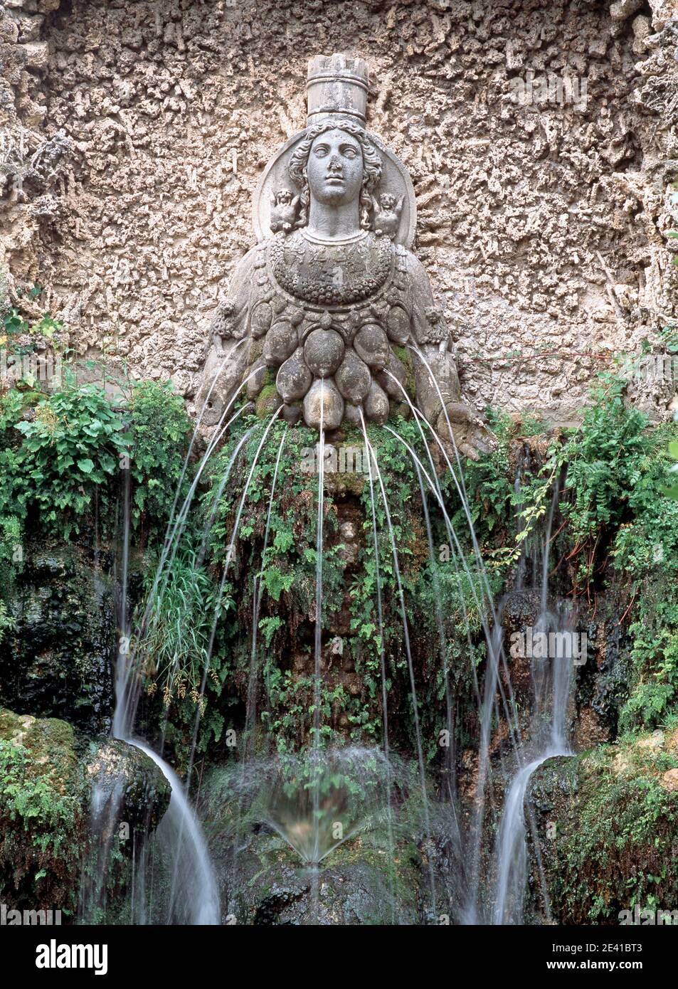 Renaissancegarten, Brunnen der Diana von Ephesos (Mutter Natur) Banque D'Images