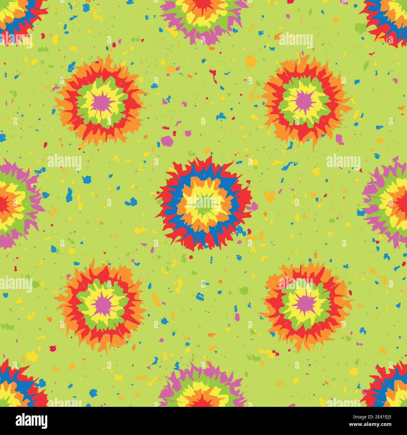Holi festival inspiré peinture cravate teintures cercles sans couture motif  vectoriel fond. Motif géométrique de couleur tropicale sur fond de taches  Image Vectorielle Stock - Alamy
