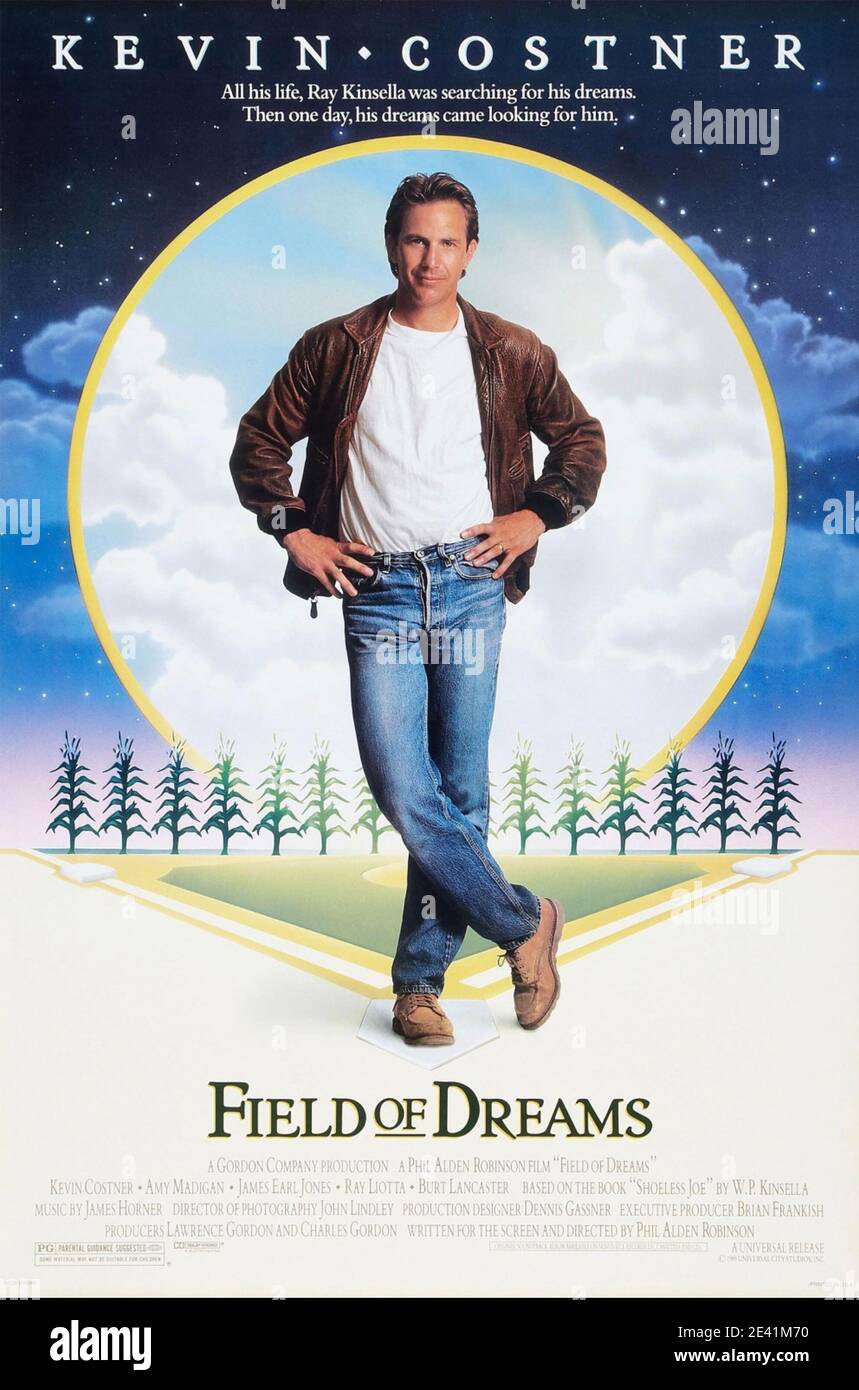 FIELD OF DREAMS 1989 Universal Pictures film avec Kevin Costner Banque D'Images