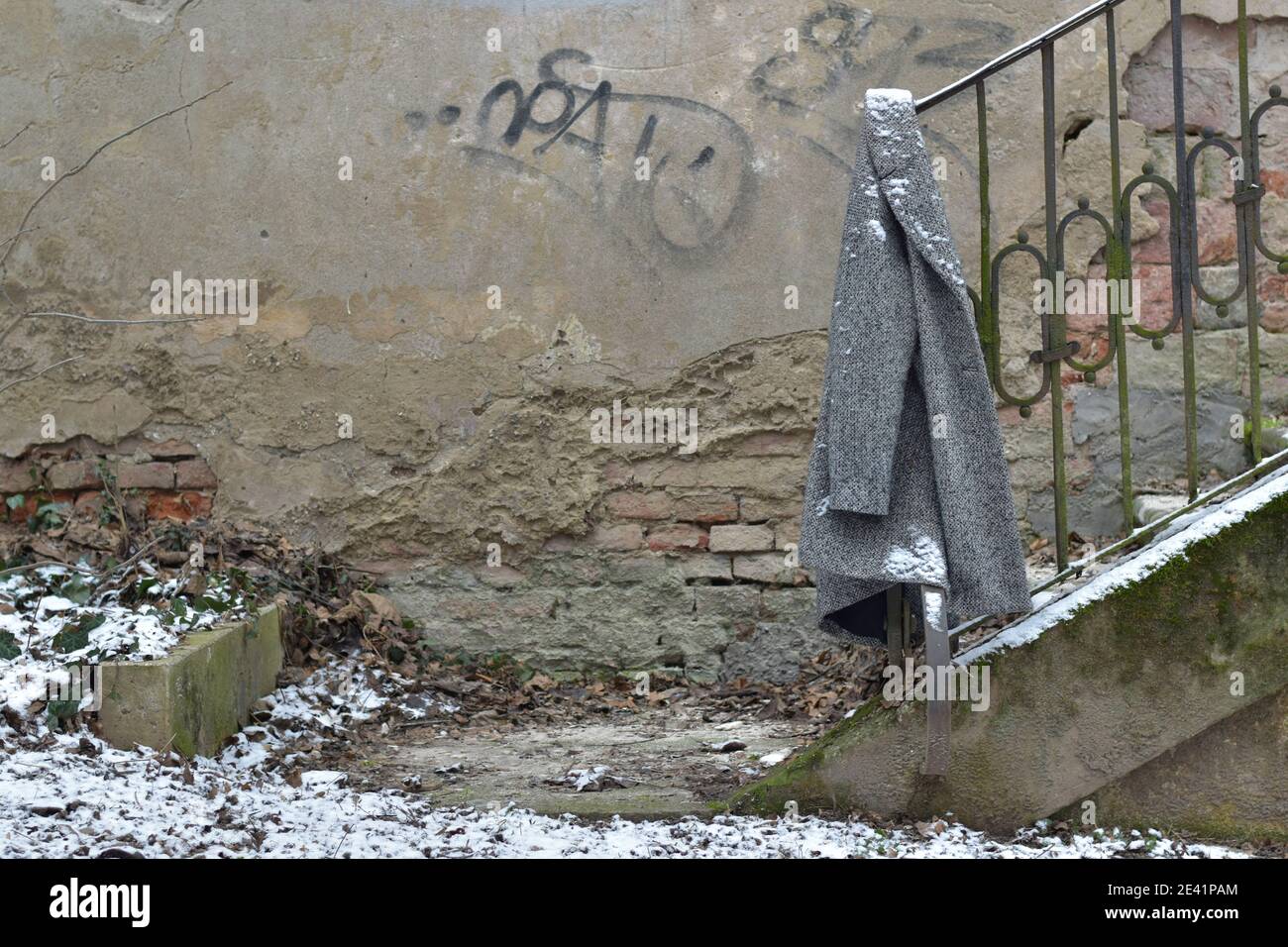 Veste abandonnée à Zagreb, Croatie Banque D'Images