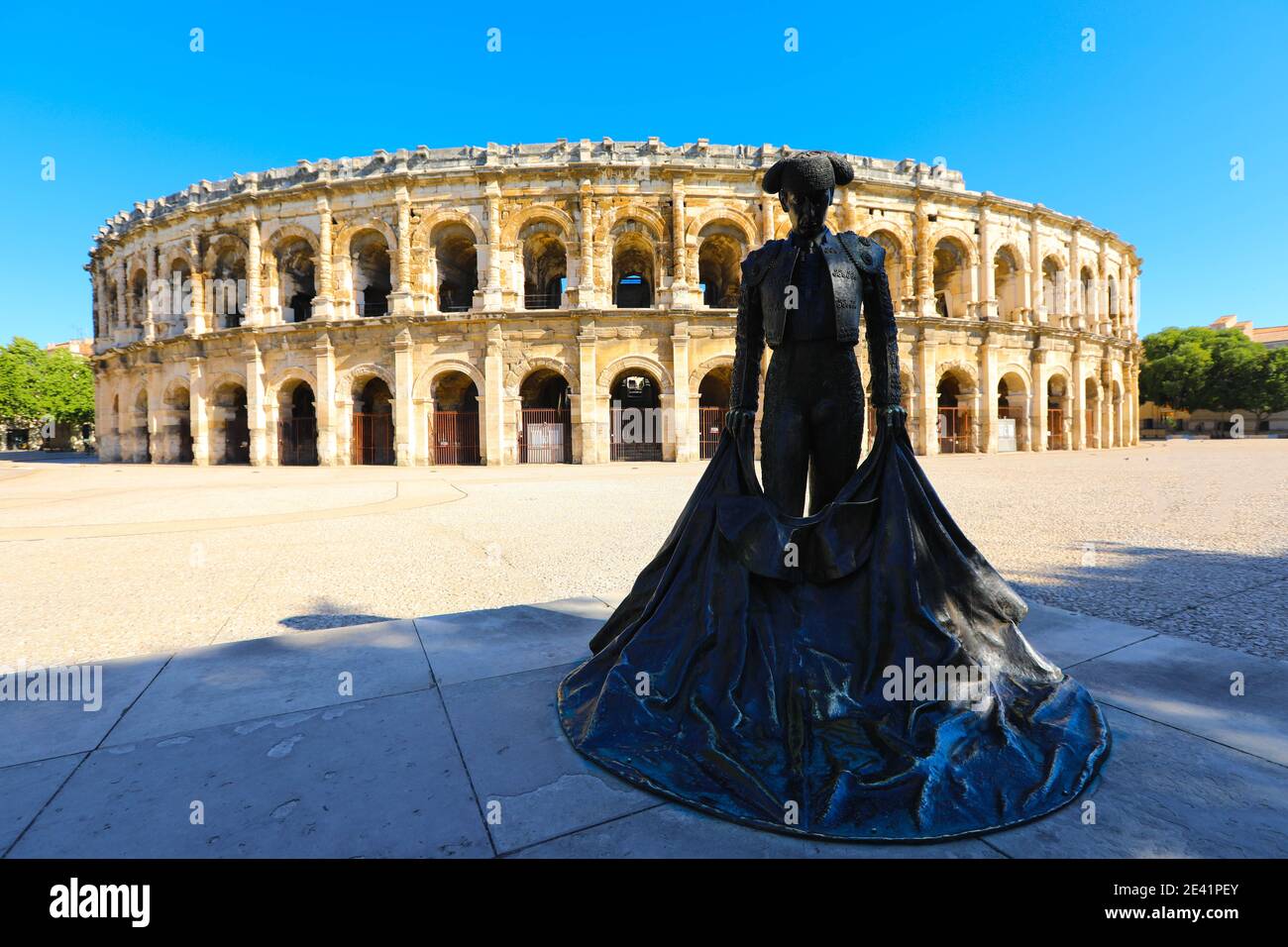 Amphithéâtre romain de Nîmes, Provence. Magnifique immense arène parfaitement conservée pendant deux mille ans Banque D'Images