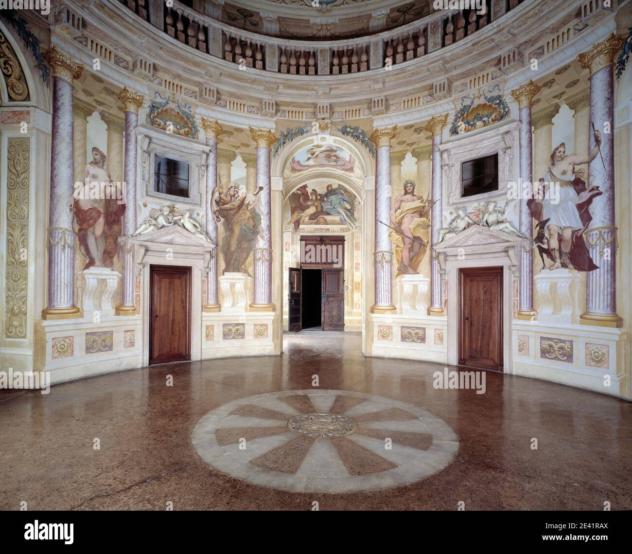 Genannt 'la Rotonda' (1566-1570), Hauptsaal Banque D'Images