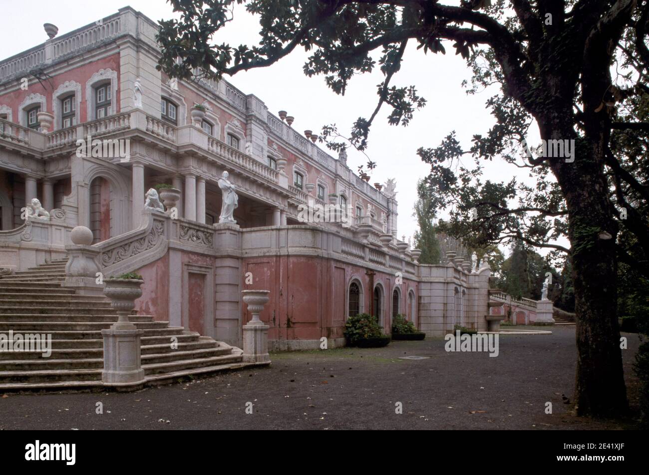 Untere Anlage, Palast mit Löwentreppe Banque D'Images