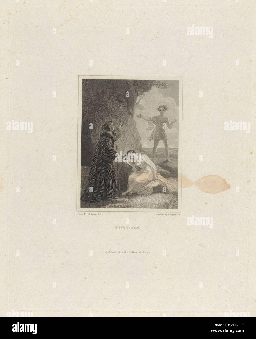 Robert Smirke, 1752â€"1845, British, Tempest. Gravure. Shakespeare, William (1564-1616), dramaturge et poète Banque D'Images