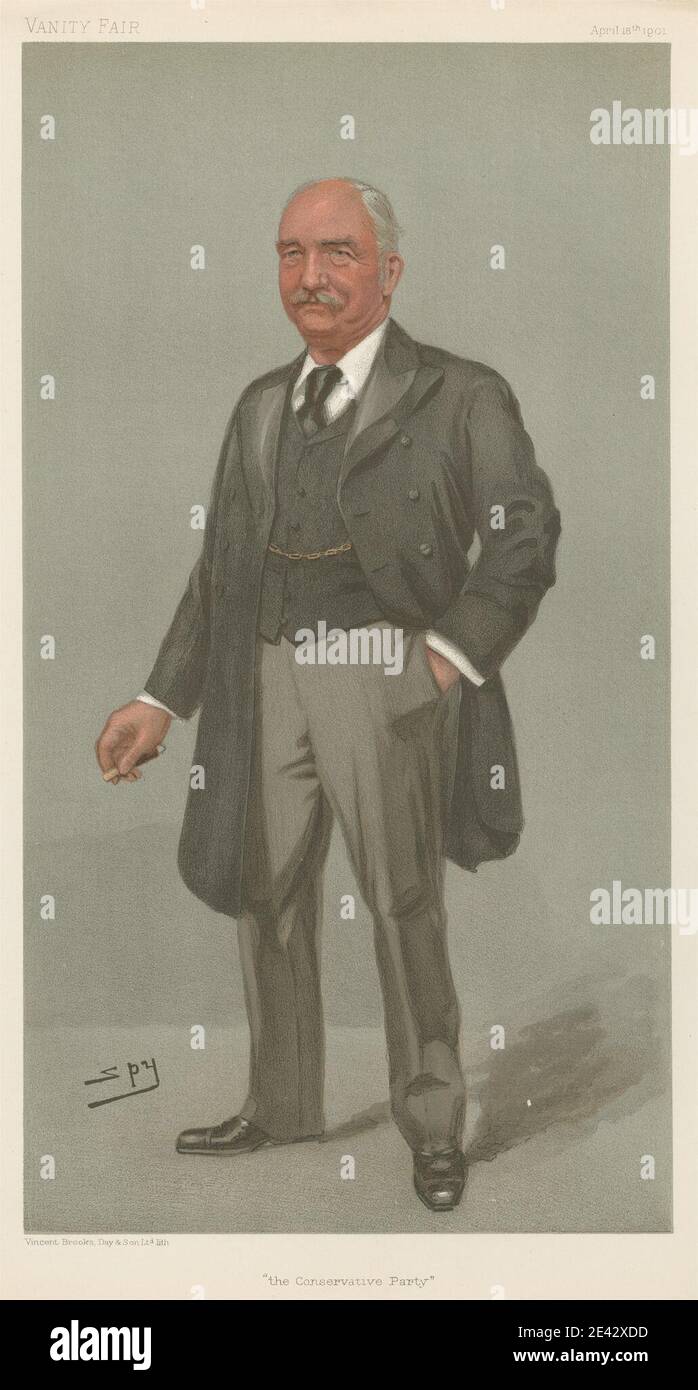 Leslie Matthew 'Spy' Ward, 1851–1922, British, politiciens Vanity Fair. 'Le Parti conservateur'. M. Richard William Evelyn Middleton. 18 le 1901 avril 1901. Chromolithographe. Banque D'Images