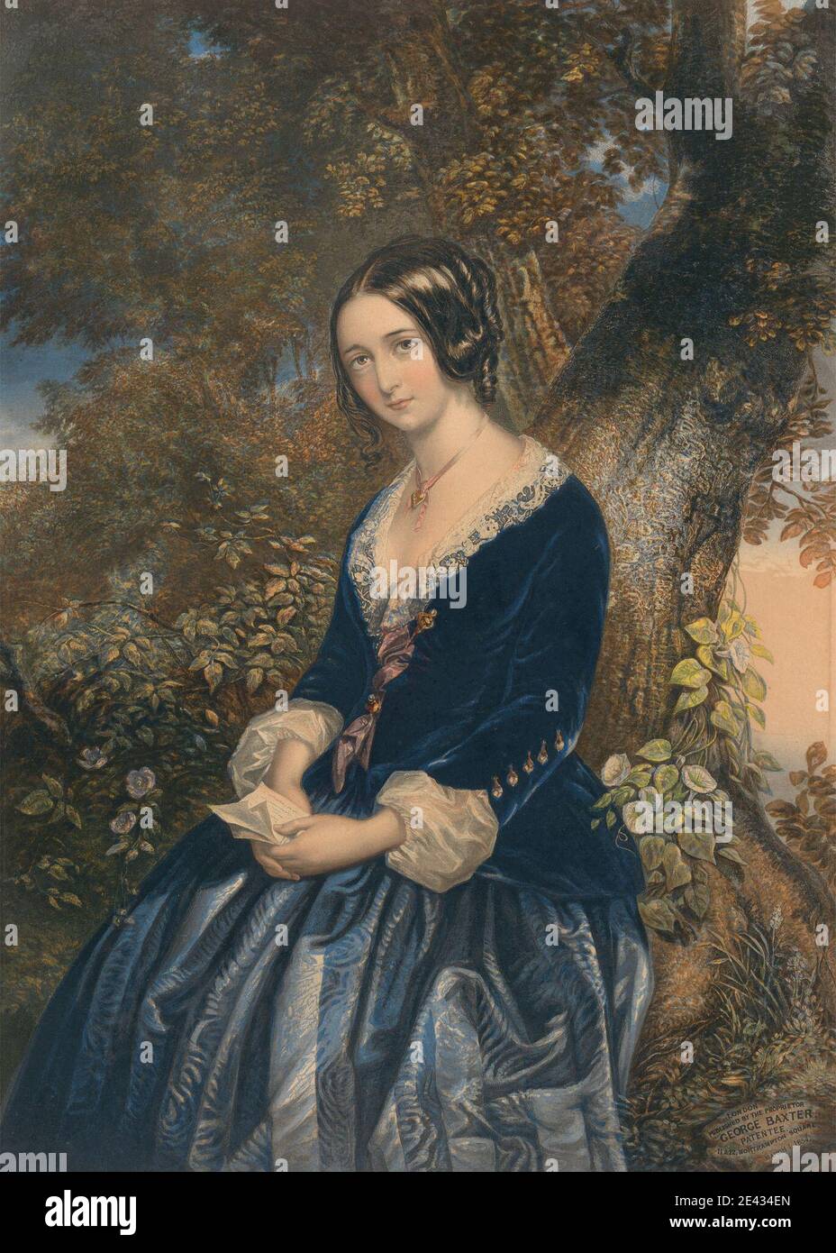 Après George Baxter, 1804â€"1867, Britannique, le jour avant le mariage. Banque D'Images
