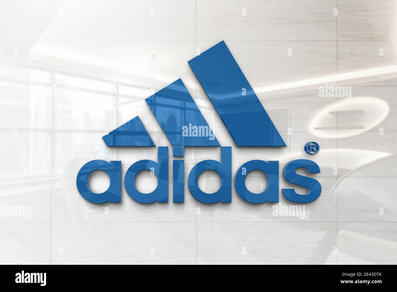 Adidas logo on wall Banque de photographies et d'images à haute résolution  - Alamy
