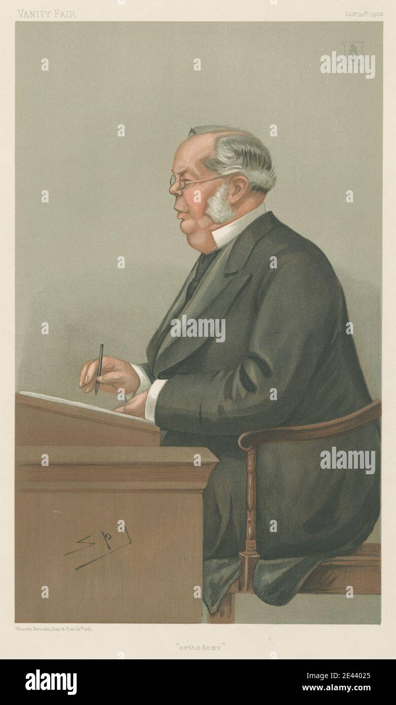 Leslie Matthew 'Spy' Ward, 1851-1922, British, Vanity Fair - médecins et scientifiques. « orthodoxie ». Sir William Broadbent. 30 1902 octobre 1902. Chromolithographe. Banque D'Images