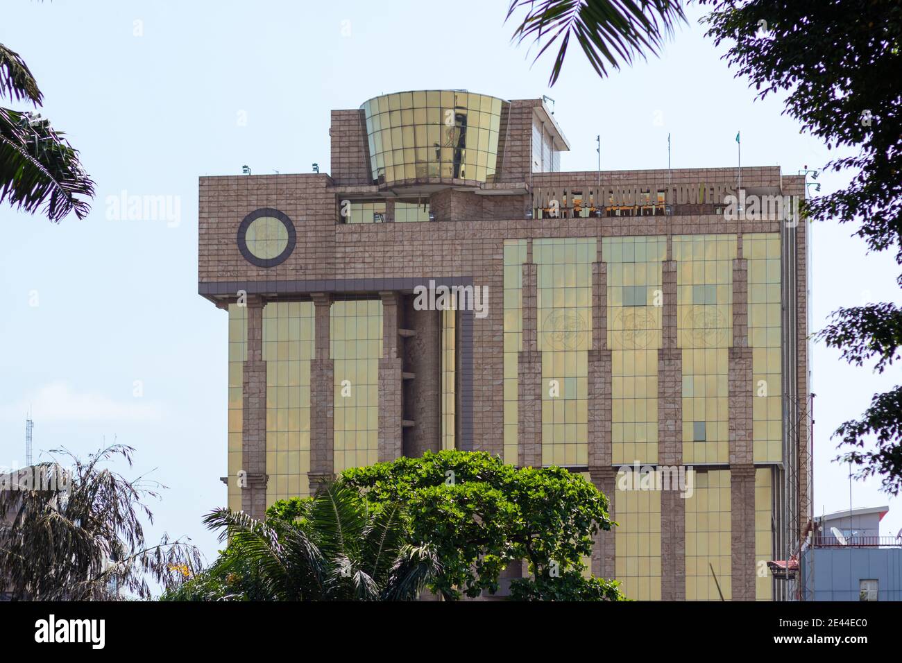 Tour Mike Adenuga, site d'intérêt sur l'île Victoria, rue Adeola Odeku Banque D'Images