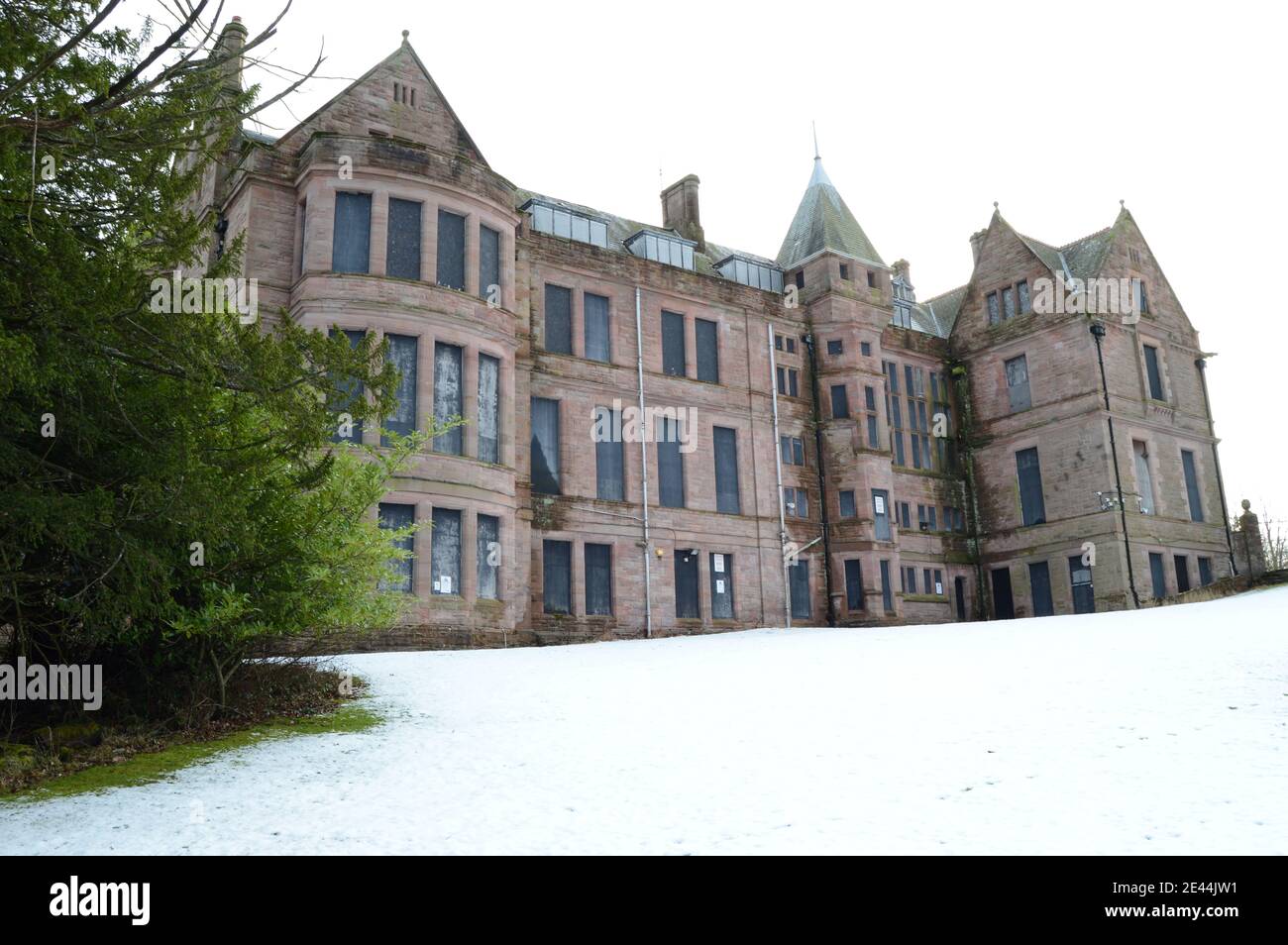 Mount Melville, ancien manoir, et l'hôpital abandonné de maternité, Craigtoun, St Andrews, Fife, en bon état pour se développer comme hôtel Banque D'Images