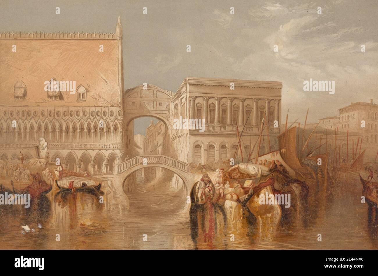Artiste inconnu, Venise - Pont des Soupirs, 1855. Tel que publié. Banque D'Images