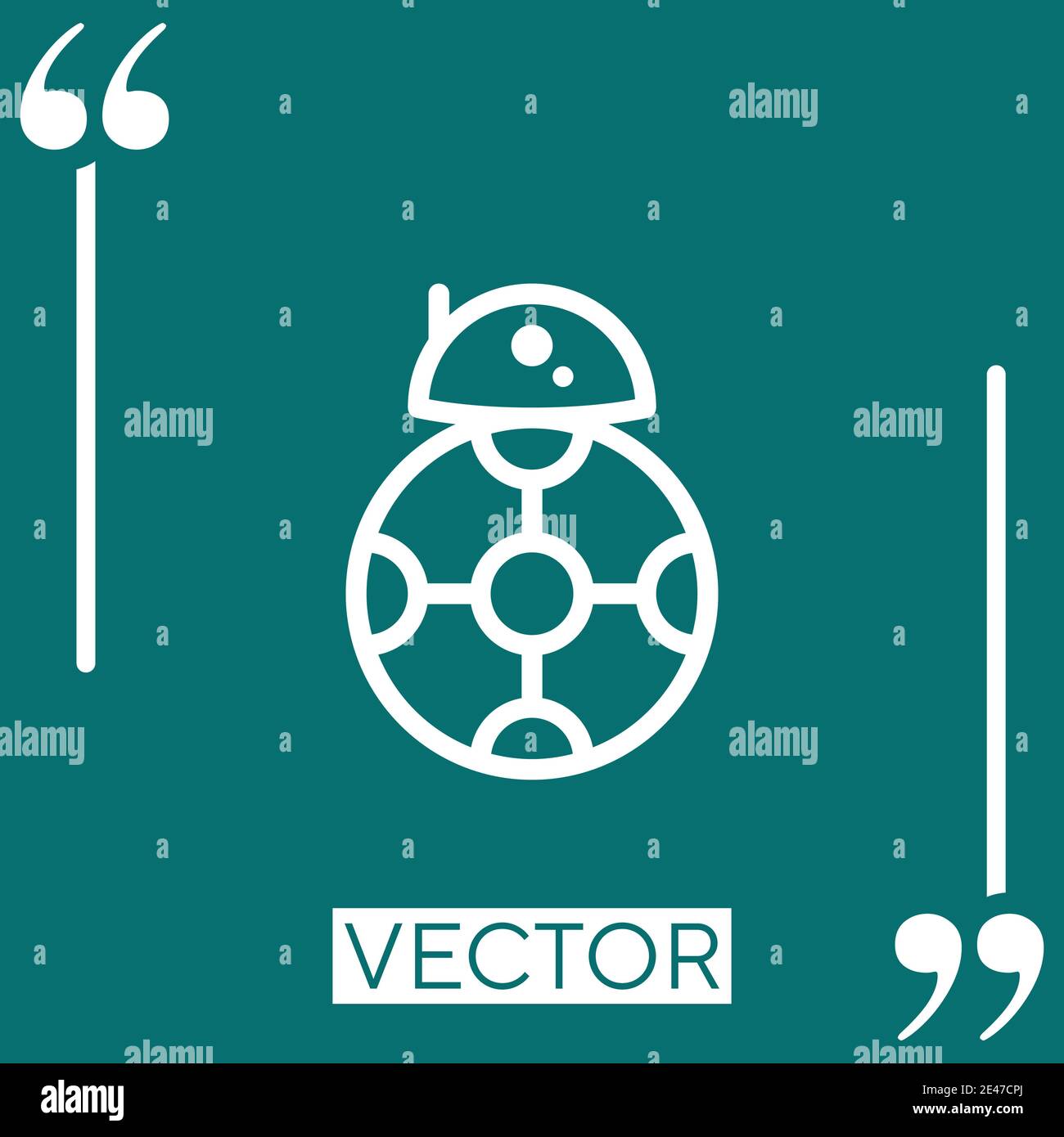 Icône de vecteur Star Wars icône linéaire. Ligne avec contour modifiable Illustration de Vecteur