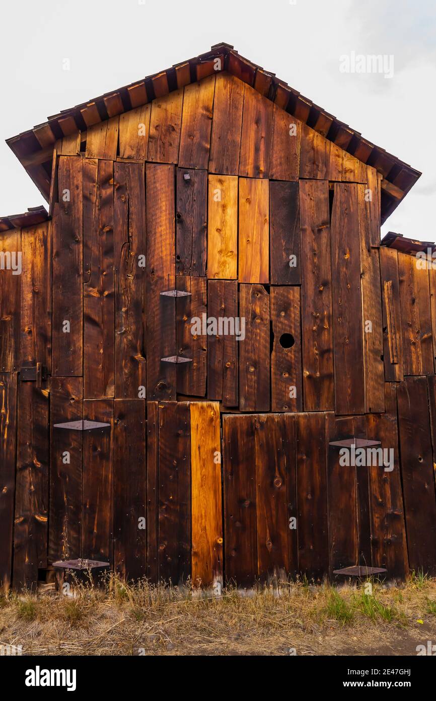 Le bâtiment du Riddle Brothers Ranch sur Steens Mountain est conservé comme un exemple précoce de peuplement dans l'est de l'Oregon, aux États-Unis Banque D'Images