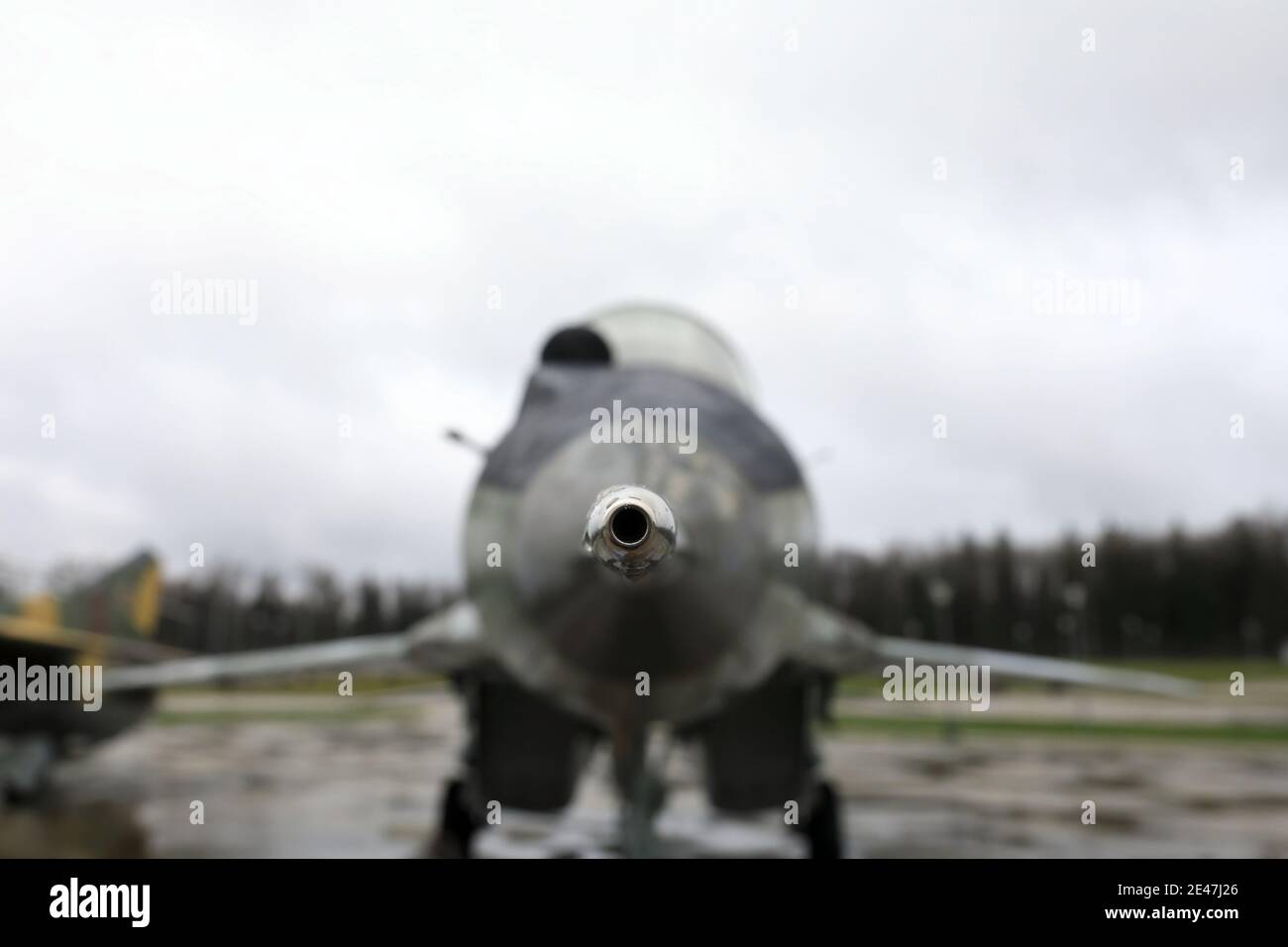 Détails du combattant multirôle soviétique Fulcrum, Russie Banque D'Images