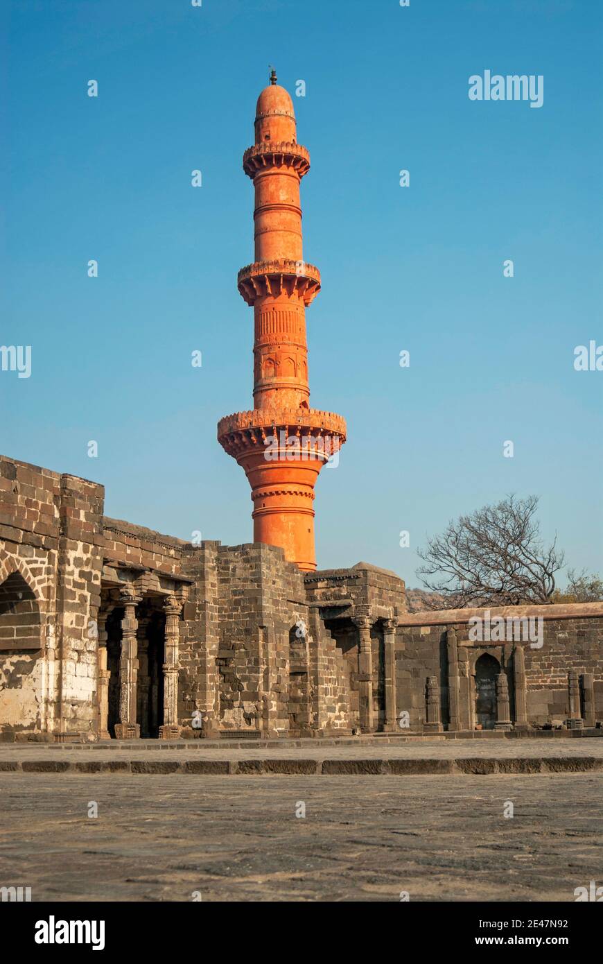 Chand Minar, fort de Daulatabad, Aurangabad, Maharashtra, Inde Banque D'Images