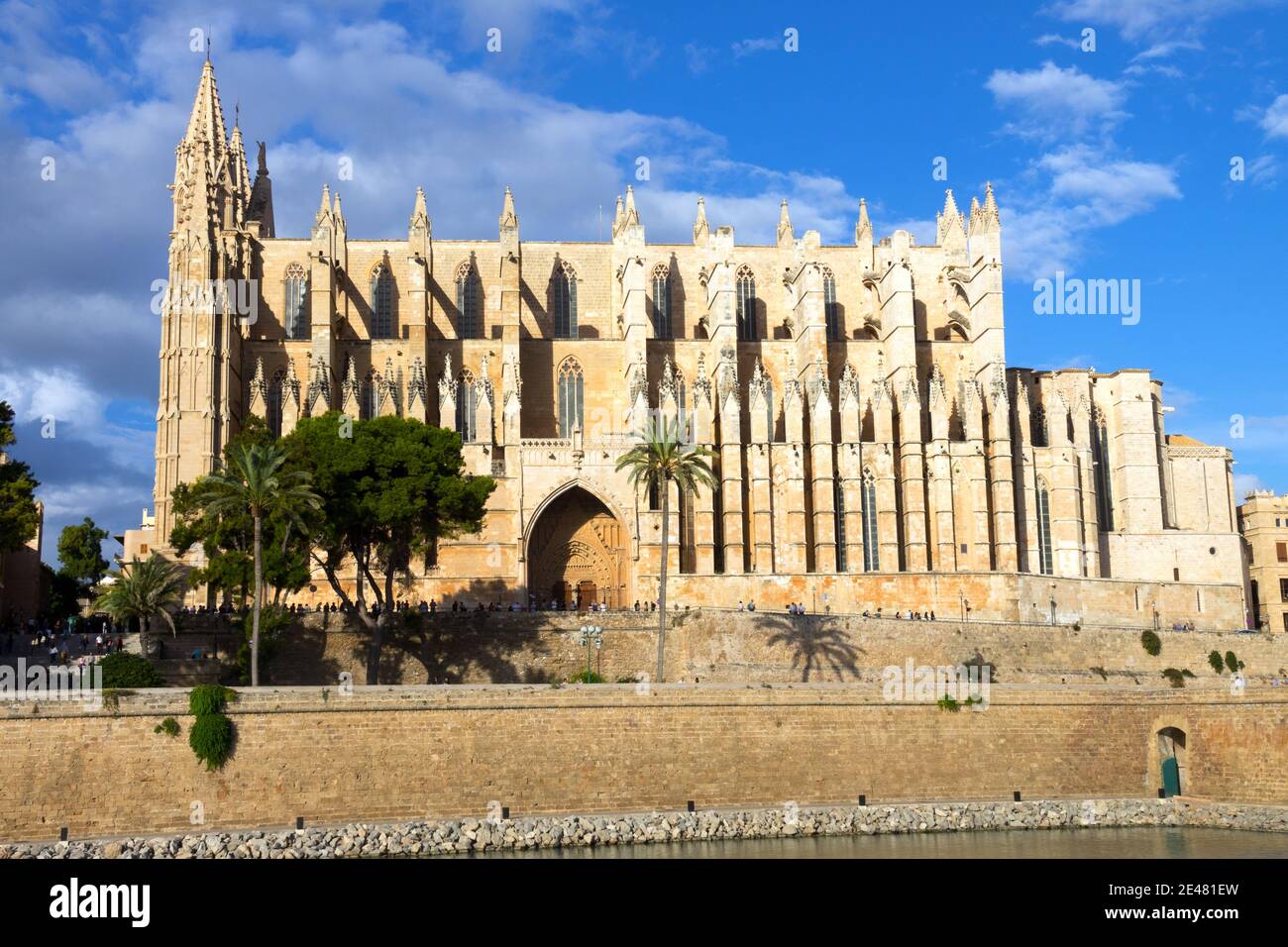 Cathédrale de Palma de Majorque la Seu Espagne Banque D'Images
