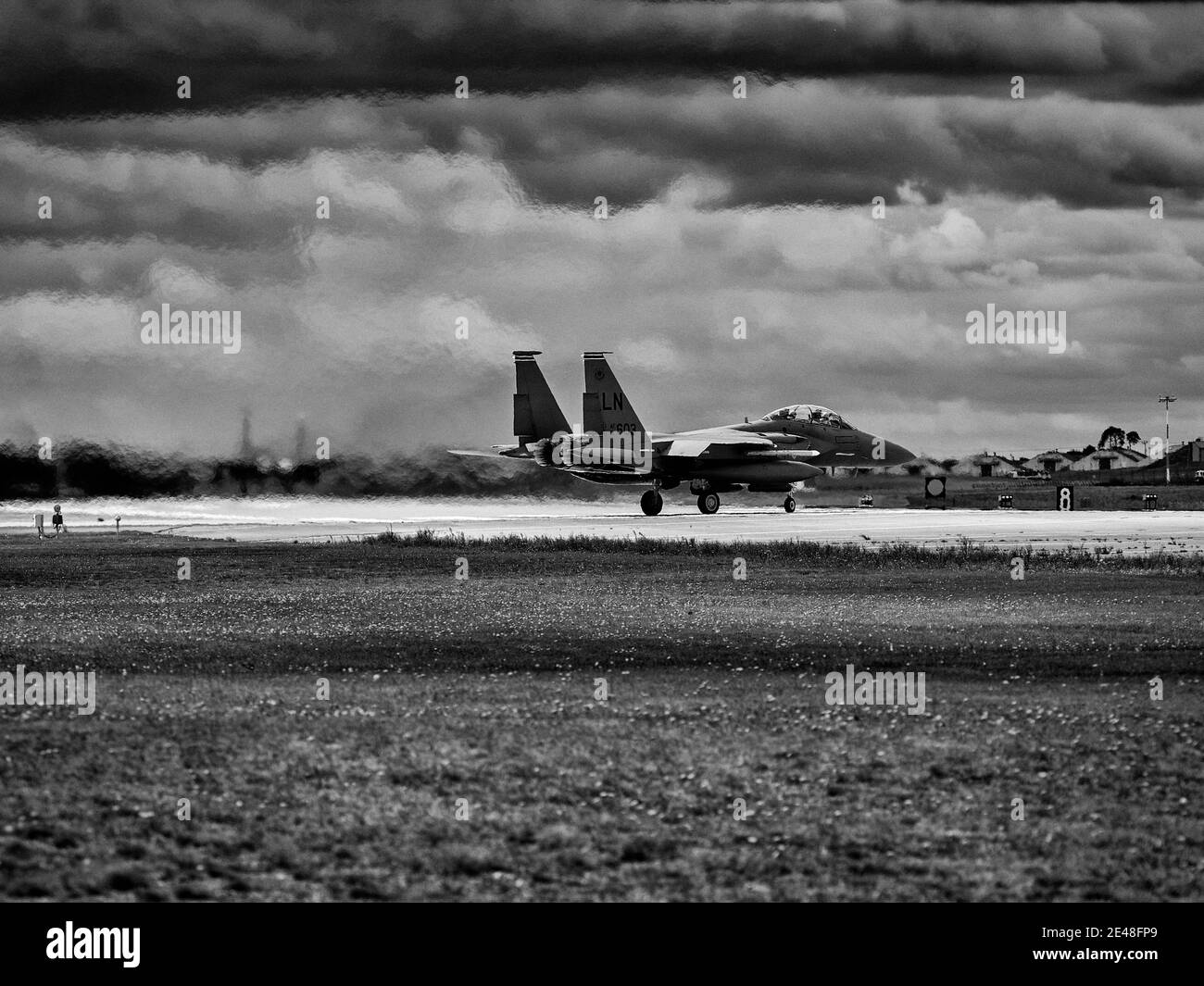 F15's à Lakenheath UASF Baes Royaume-Uni Banque D'Images