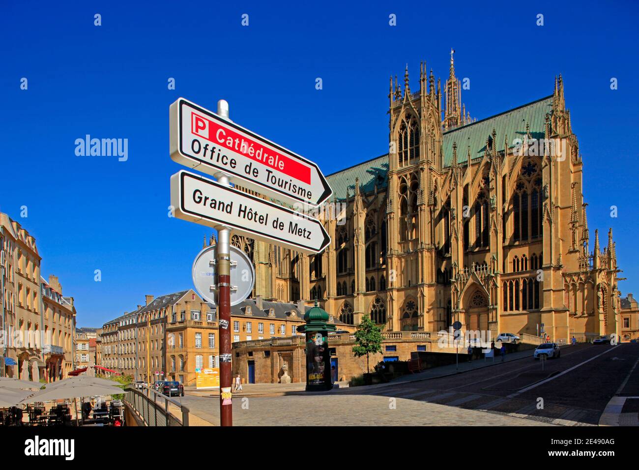 Cathédrale de Metz à Metz, Lorraine, France Banque D'Images