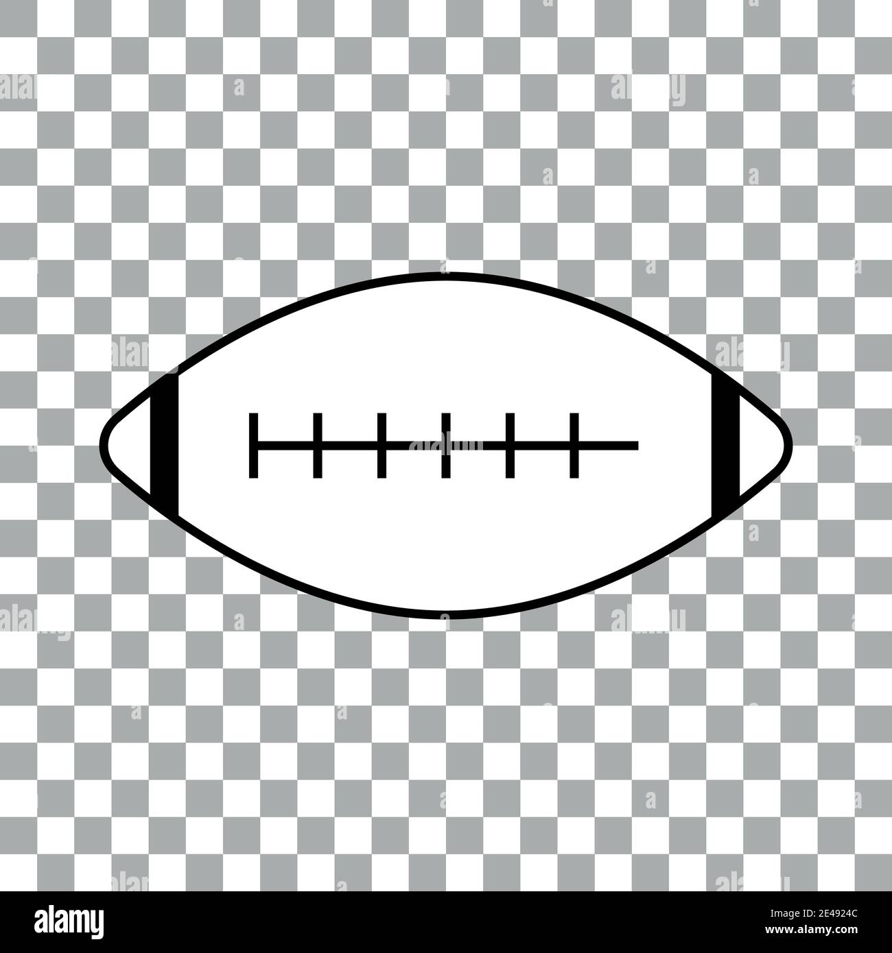 Ballon de football américain blanc transparent ou isolé Illustration de Vecteur