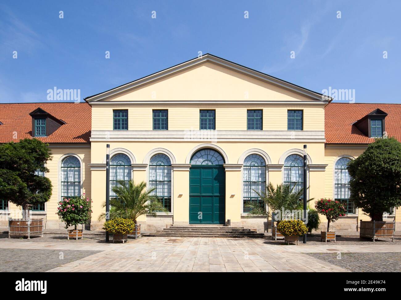Palais et parc Herrenhausen, grand jardin, Hanovre Banque D'Images