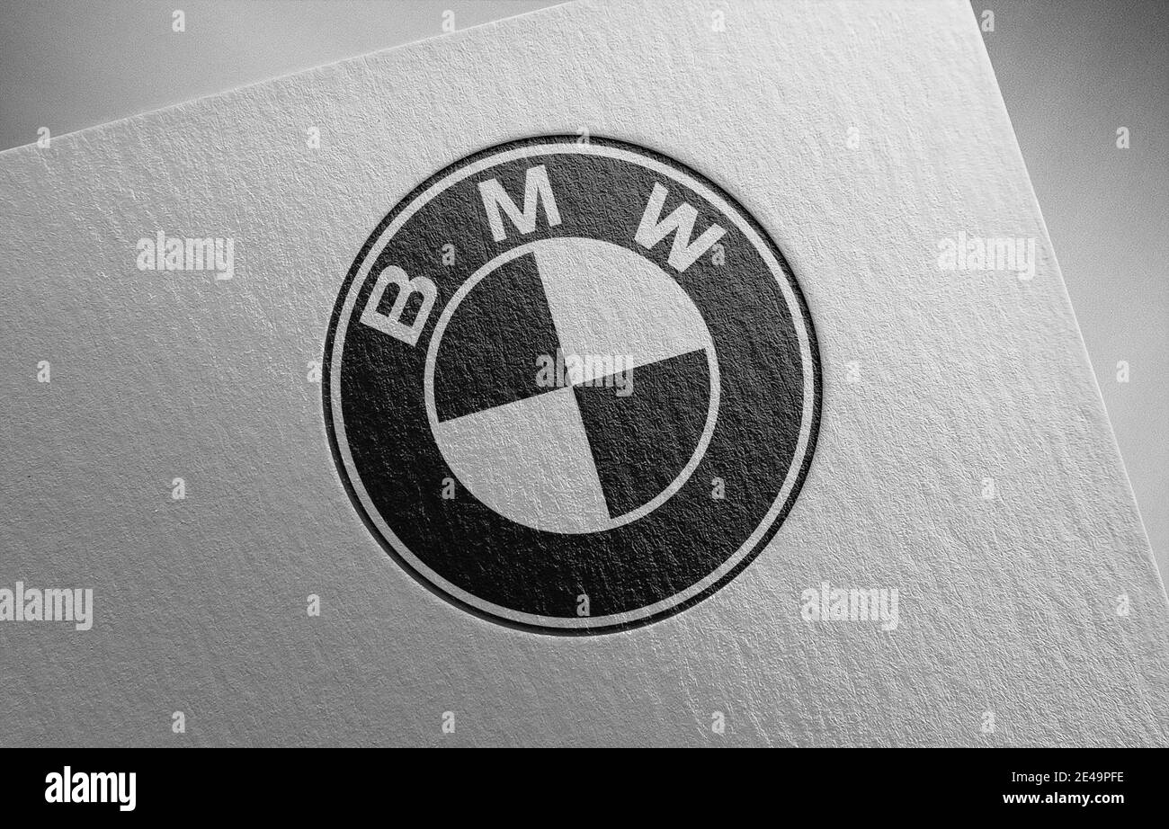 Bmw logo Banque d images noir et blanc Alamy