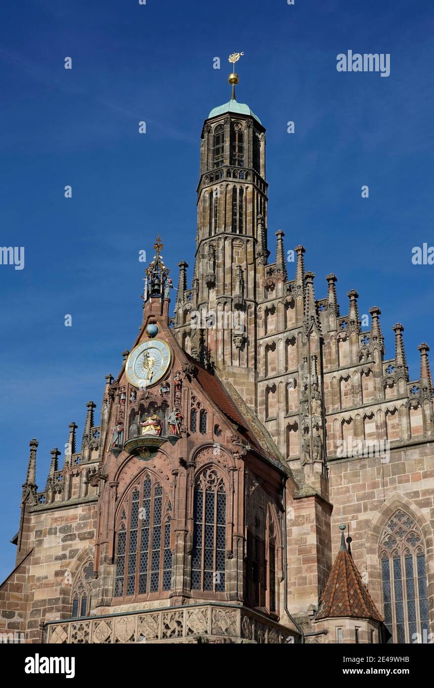 Allemagne, Bavière, Mittelfranken, Nuremberg, Frauenkirche Banque D'Images