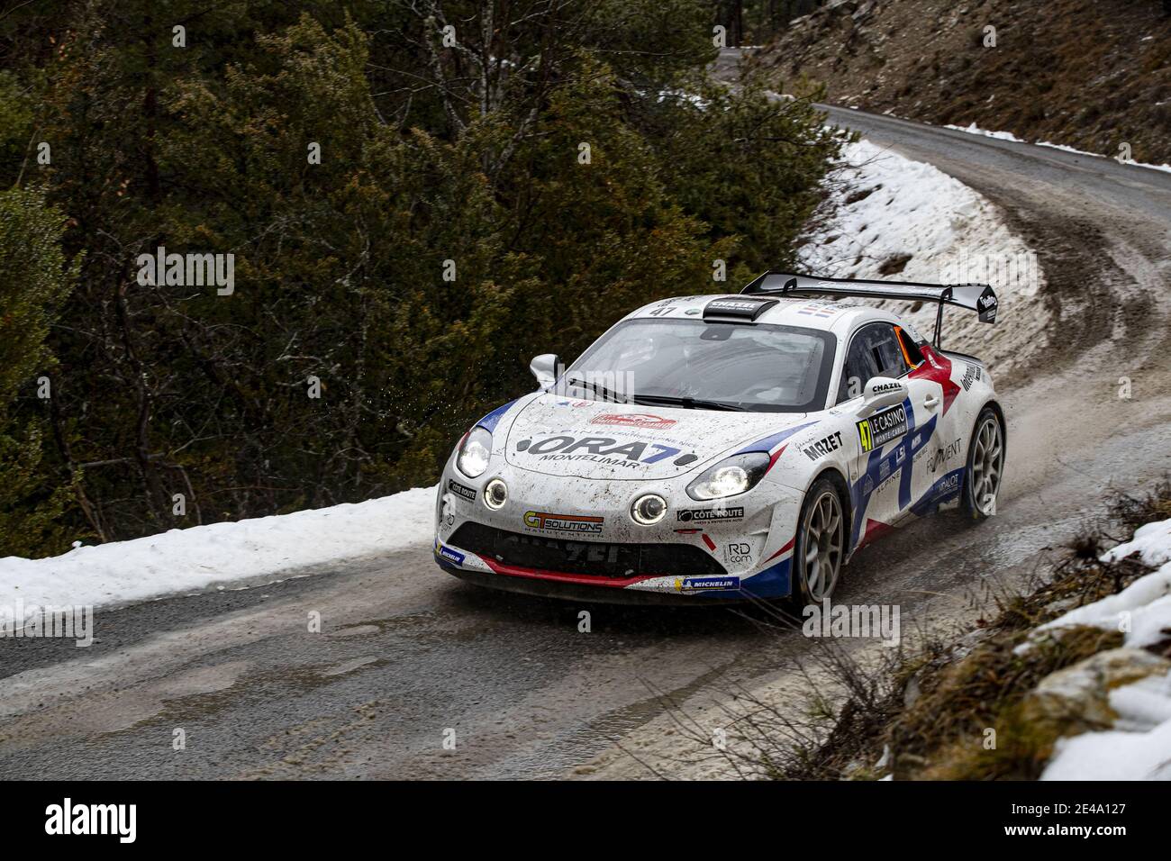 Miniature Spark 1/43 – Alpine A110 RGT Rallye Monte-Carlo 2024 – Astier – Neuve
