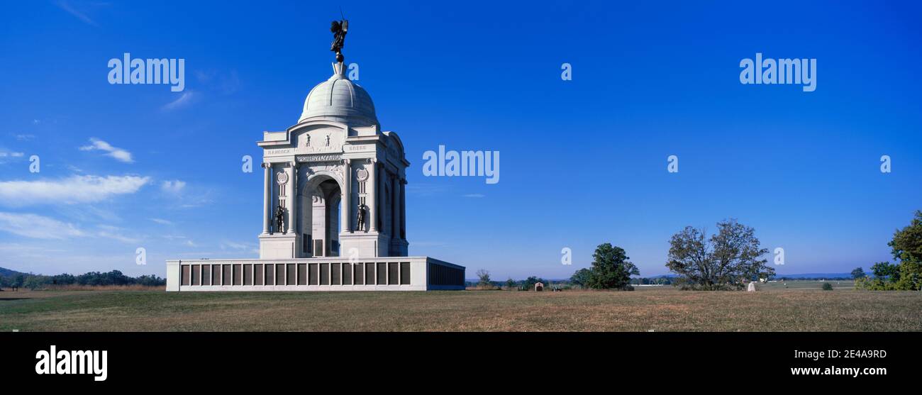 Pennsylvania State Memorial au parc militaire national de Gettysburg, Gettysburg, Pennsylvanie, États-Unis Banque D'Images