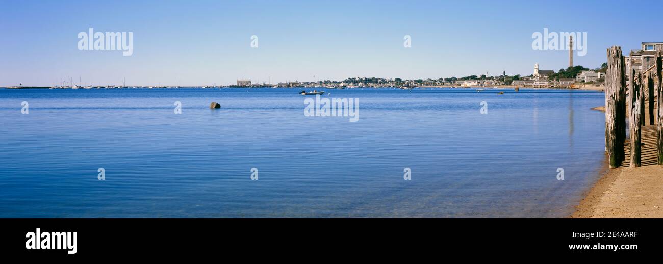 Vue sur l'océan, Provincetown, Cape Cod, comté de Barnstable, Massachusetts, États-Unis Banque D'Images