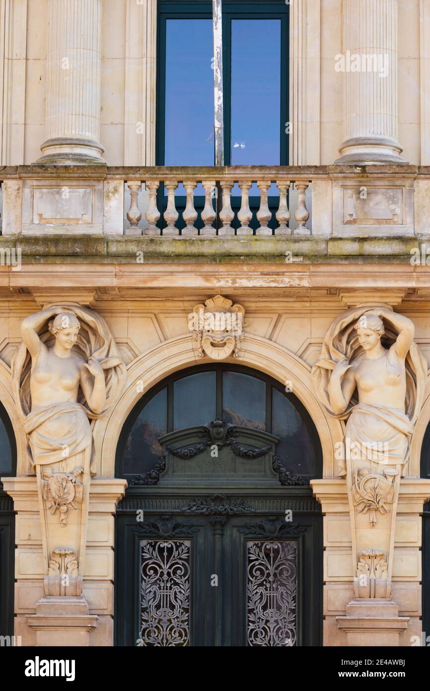 Entrée du Théâtre Trident, place du général de Gaulle, Cherbourg-Octeville, Manche, Normandie, France Banque D'Images