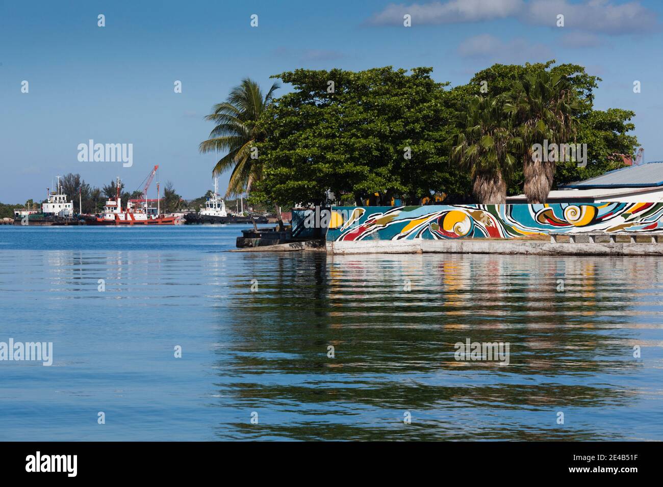 Port de Bahia de Cienfuegos, Cienfuegos, Cuba Banque D'Images
