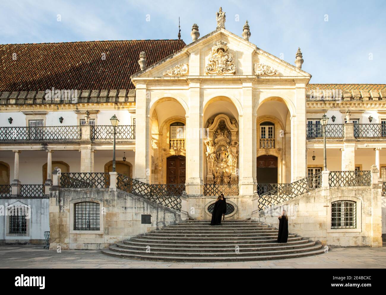 Coimbra, Portugal - octobre 16 2020 : détails de l'architecture de la ville de Coimbra et de l'Université de Coimbra (déménagé en permanence dans sa ville actuelle en 1537) Banque D'Images