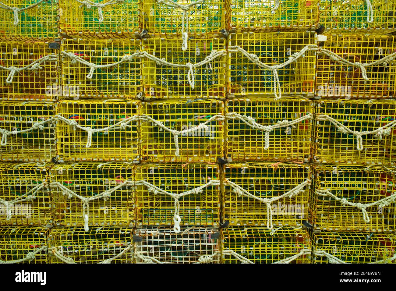 Pièges à homard, Rockport, comté d'Essex, Massachusetts, États-Unis Banque D'Images