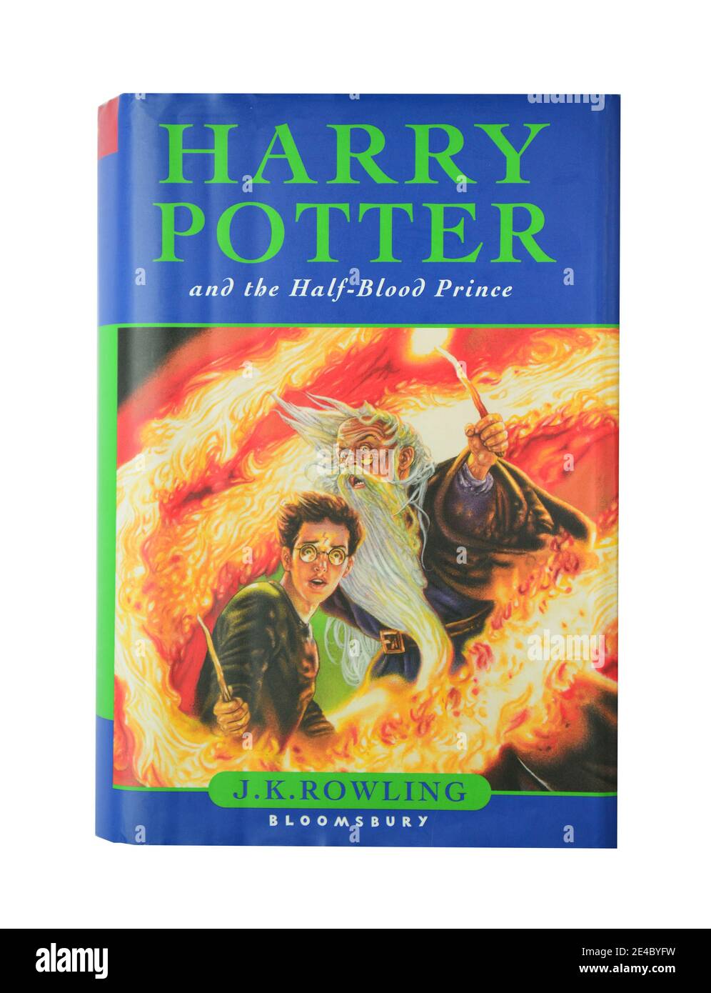 Livre « Harry Potter and the Half-Blood Prince » de J. K. Rowling, Surrey, Angleterre, Royaume-Uni Banque D'Images