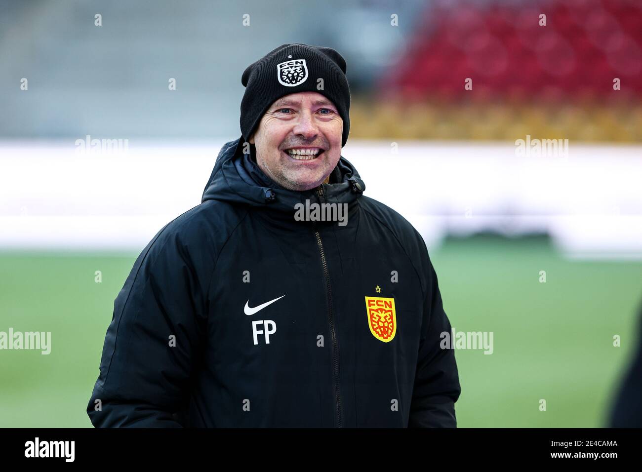 Farum, Danemark. 22 janvier 2021. Flemming Pedersen, entraîneur-chef du FC Nordsjaelland, vu pendant le match d'essai entre le FC Nordsjaelland et le Viborg FF à droite de Dream Park, Farum. (Crédit photo : Gonzales photo/Alamy Live News Banque D'Images