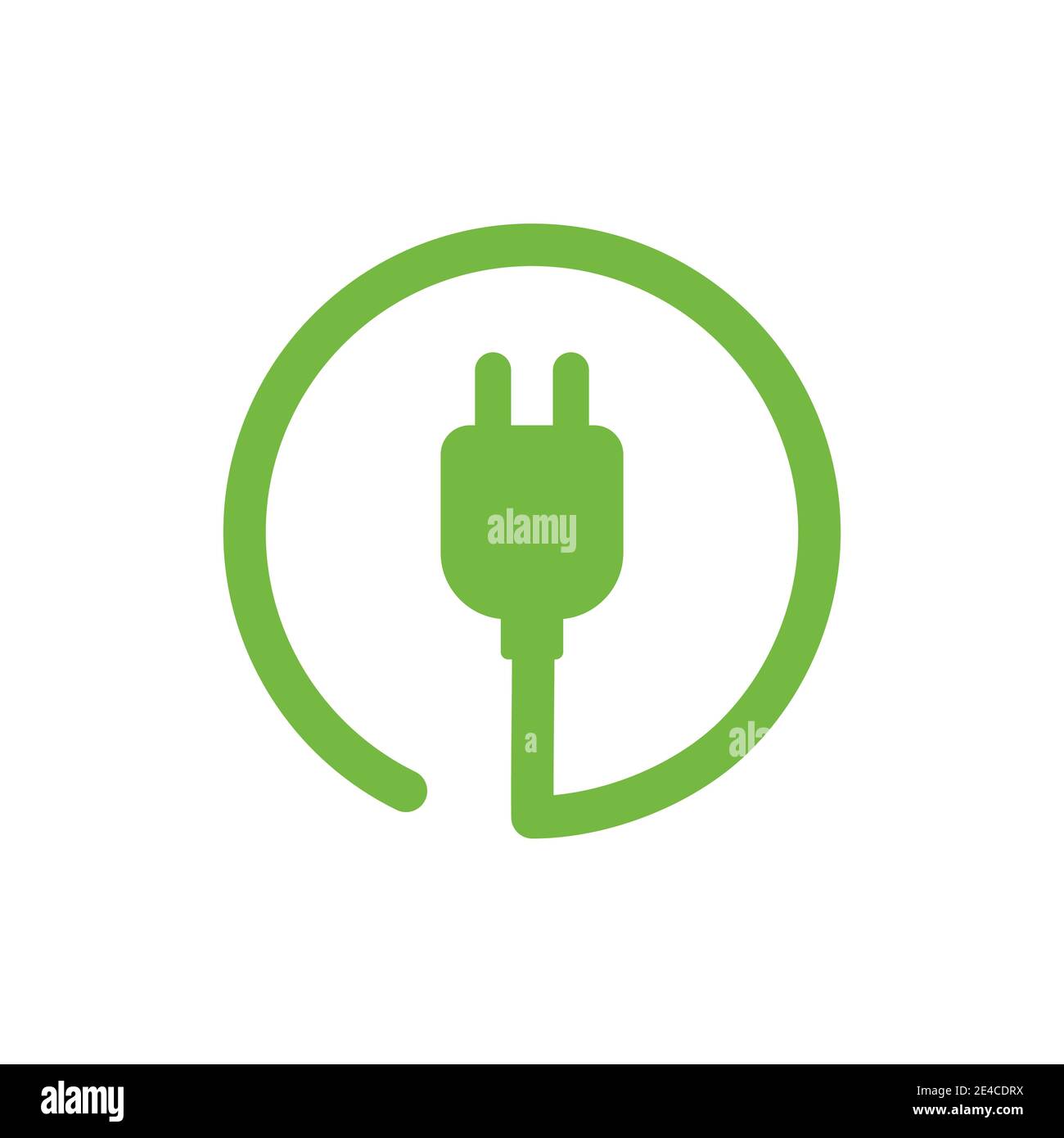 Symbole de charge de voiture électrique. Station de charge EV. Illustration de Vecteur