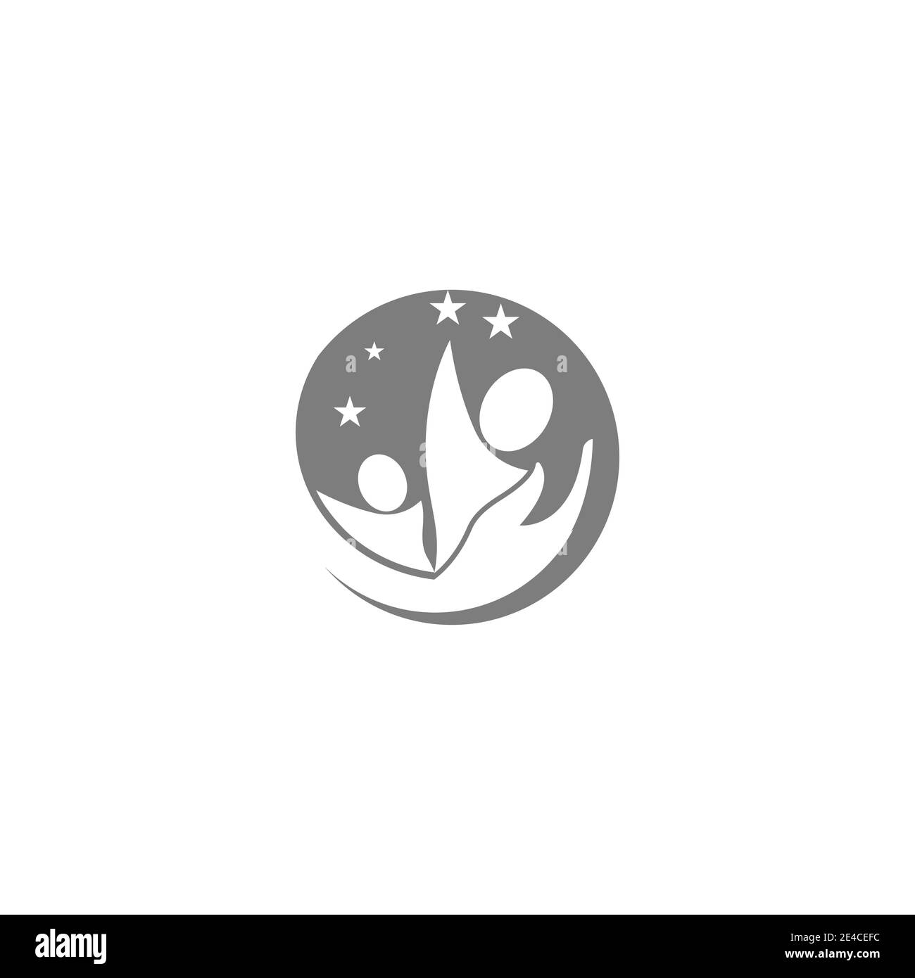 Caractère humain signe vecteur conception logo illustration Illustration de Vecteur