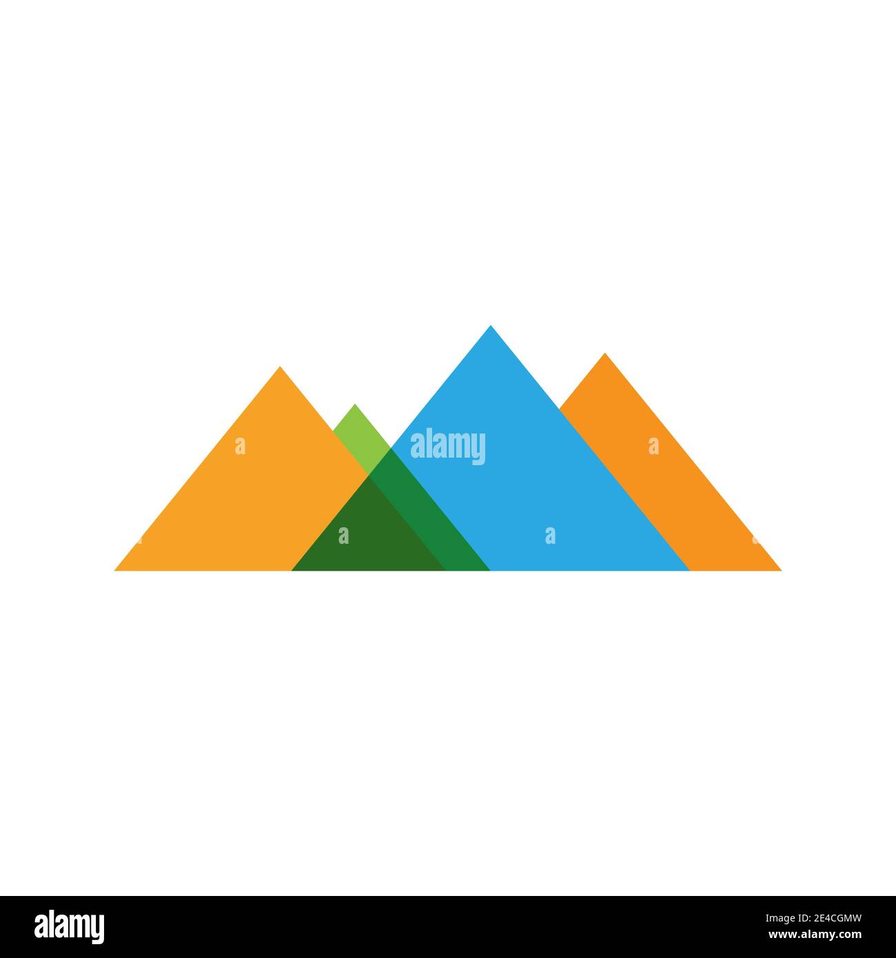 L'icône de montagne modèle logo Vector illustration design Illustration de Vecteur