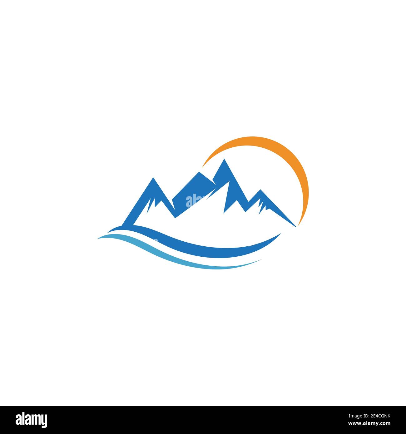 L'icône de montagne modèle logo Vector illustration design Illustration de Vecteur