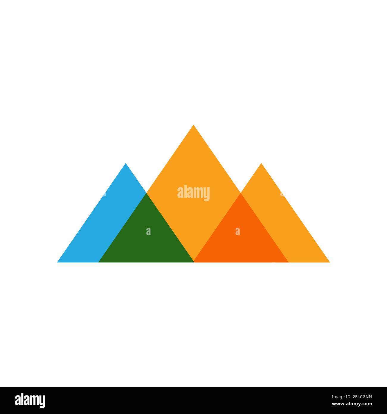 L'icône de montagne modèle logo Vector illustration design Illustration de Vecteur