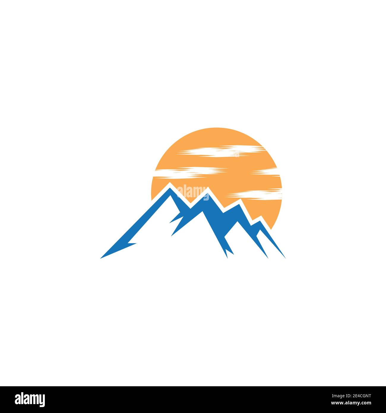 L'icône de montagne modèle logo Vector illustration design Illustration de Vecteur