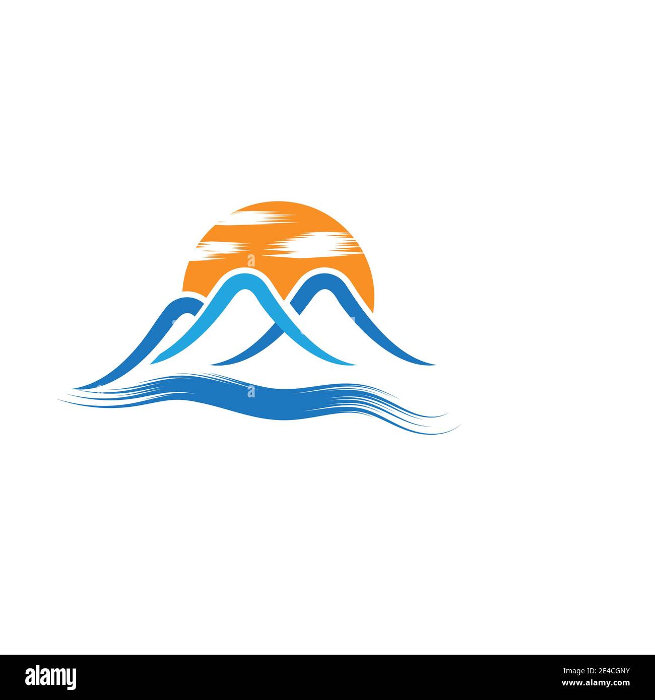 L'icône de montagne modèle logo Vector illustration design Illustration de Vecteur