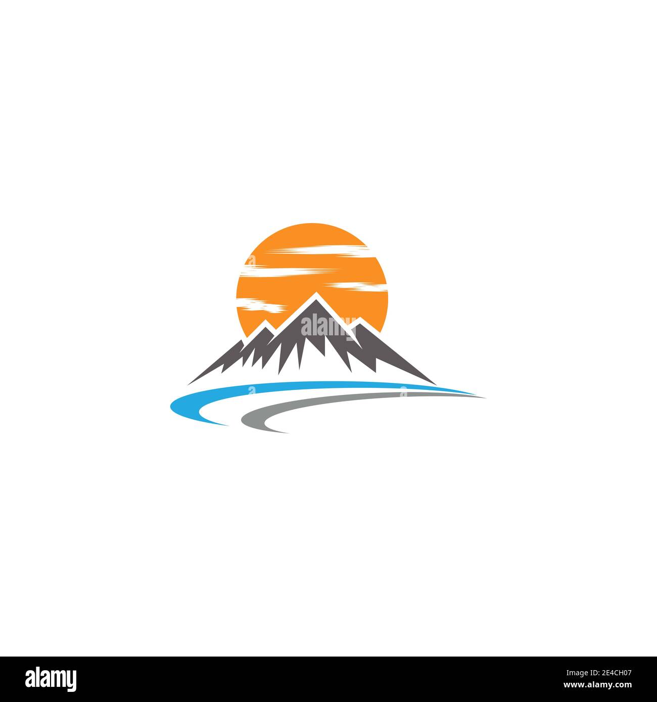 L'icône de montagne modèle logo Vector illustration design Illustration de Vecteur